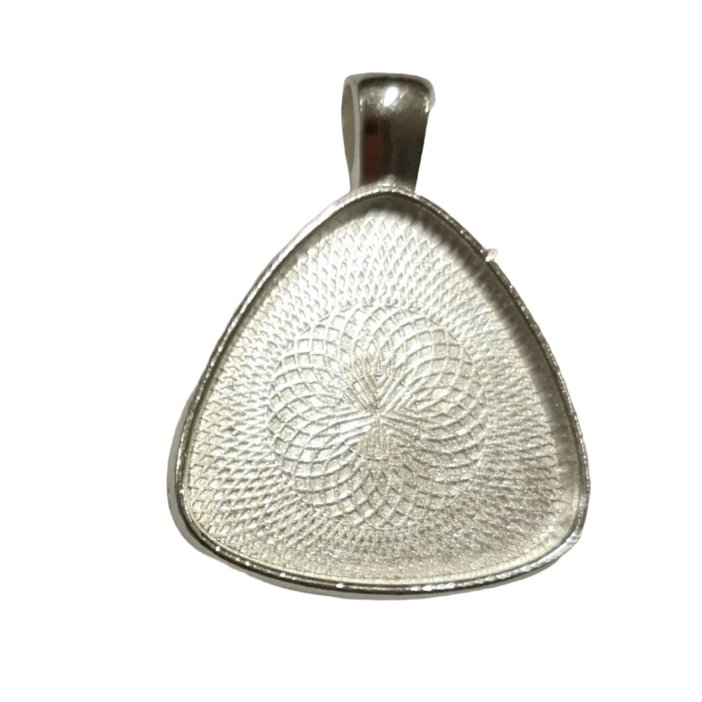 Silver plated Triangle Pendant 2.5cm