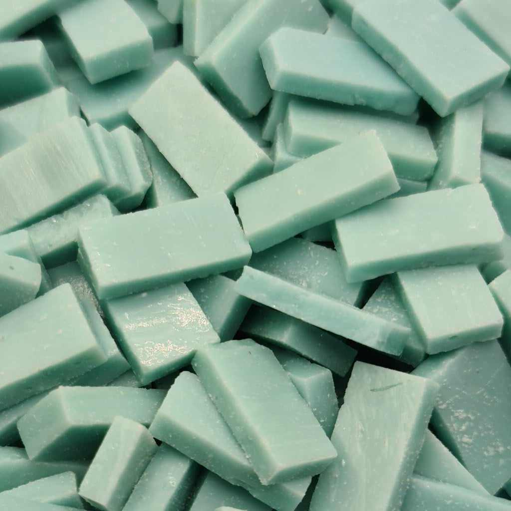 Turquoise Piastrina cut in half