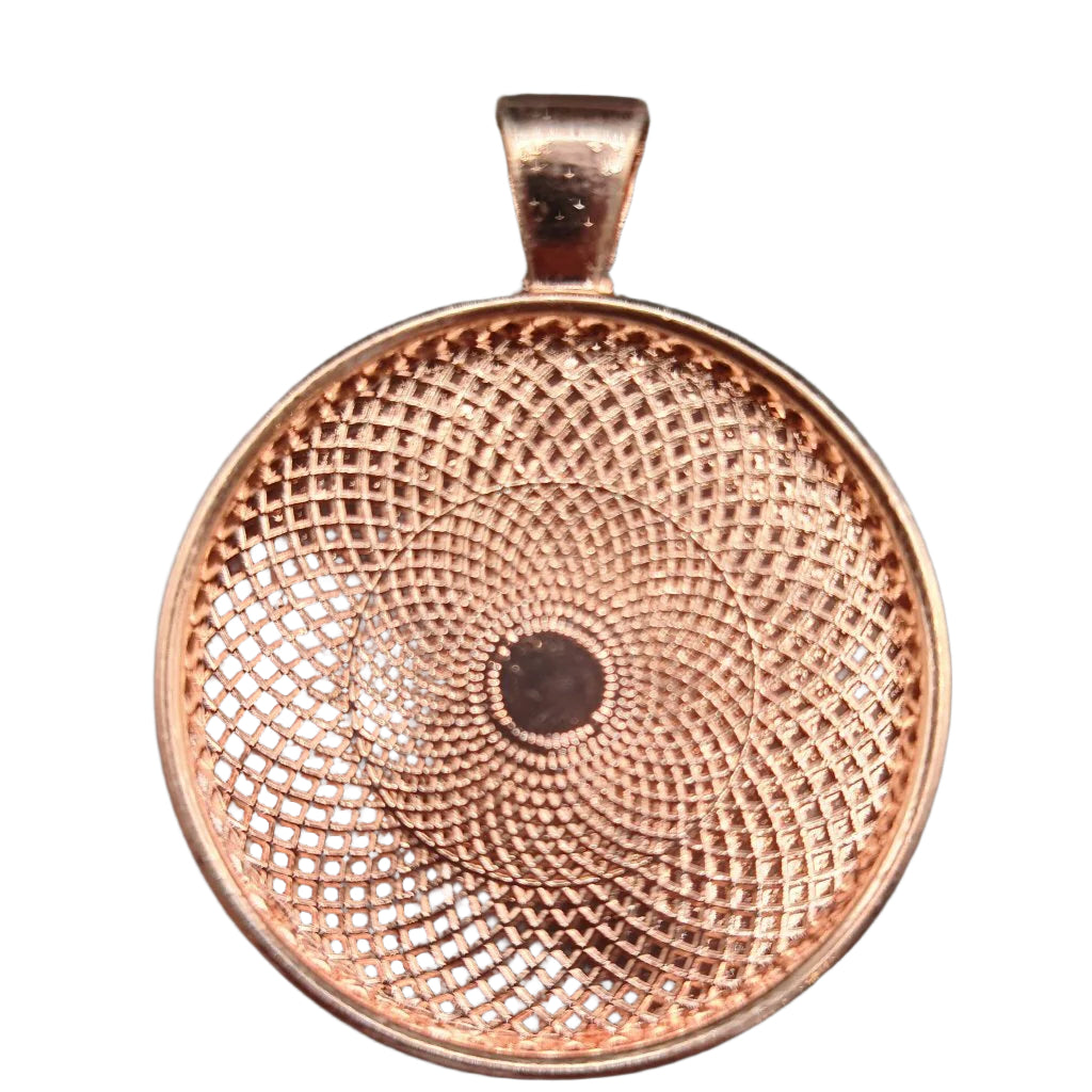 Pendant round 3cm Rose Gold Colour