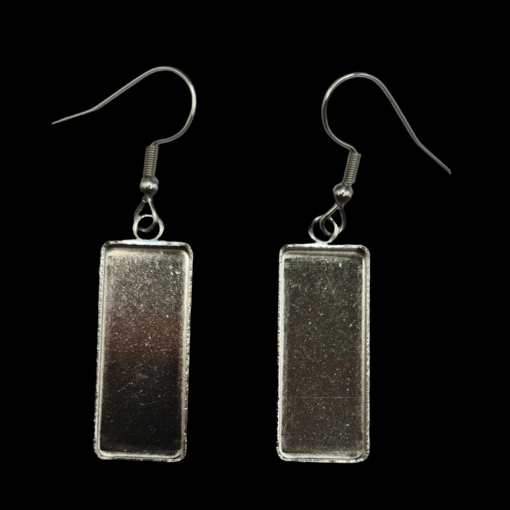 Rectangular Earrings 2.5x1cm