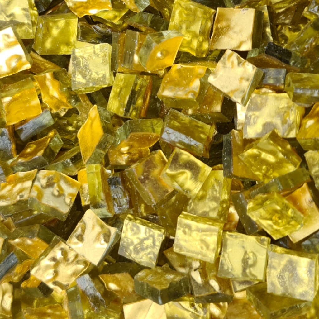 Natural Wavy Gold G0101 clear glass