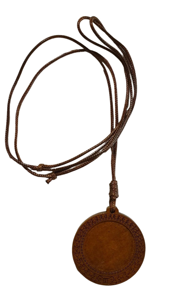 Round Wooden Pendant 4cm