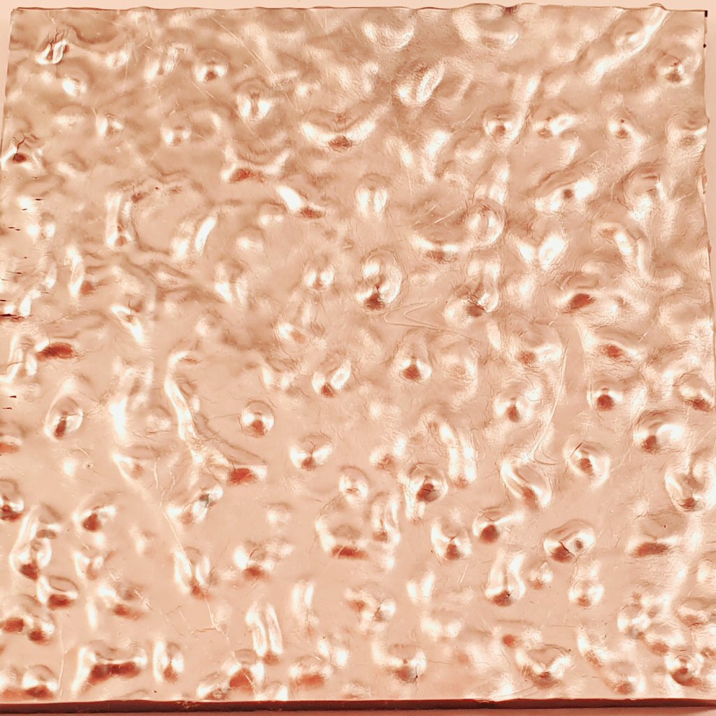 Gold Plate White Wavy