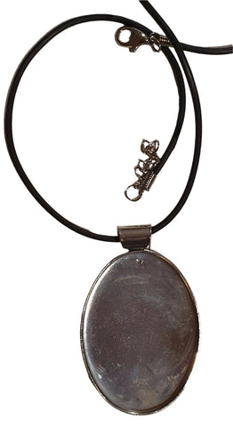 Silver Plated Oval Pendant