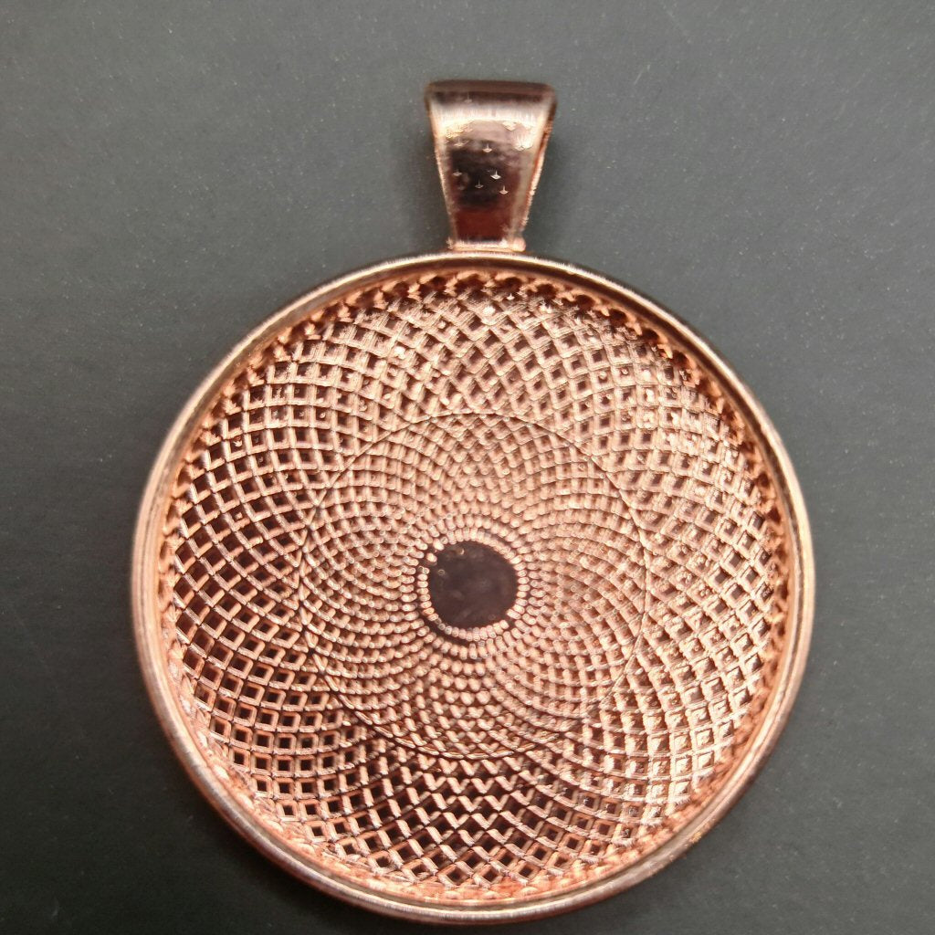 Pendant round 3cm Rose Gold Colour