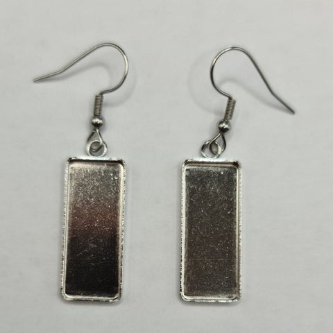 Rectangular Earrings 2.5x1cm