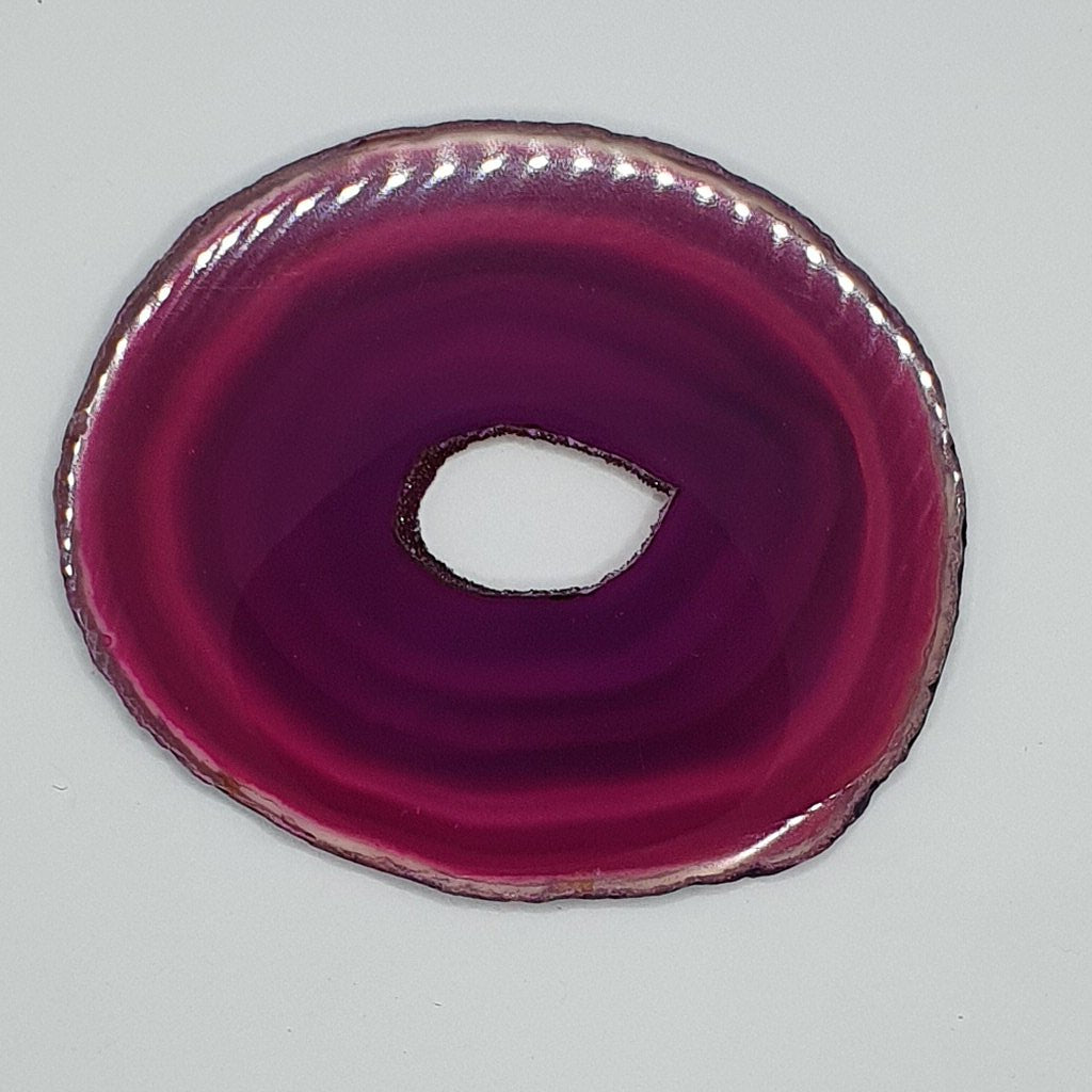 Agate Slice pink/purple A5