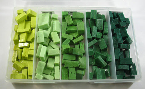 Smalti Sample Box- Green Spectrum