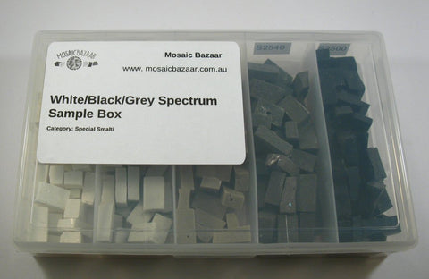 Smalti Sample Box- White, Black and Grey Spectrum